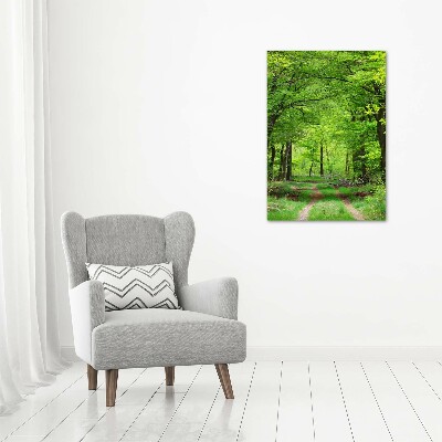 Tableau en acrylique Forêt verte