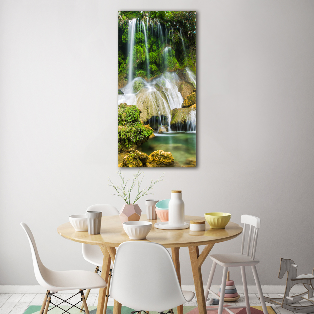 Acrylique tableau Cascade dans la jungle