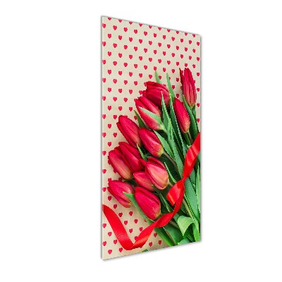 Tableau acrylique Tulipes rouges