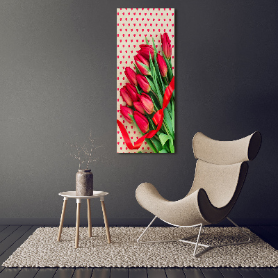 Tableau acrylique Tulipes rouges