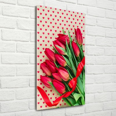 Tableau acrylique Tulipes rouges