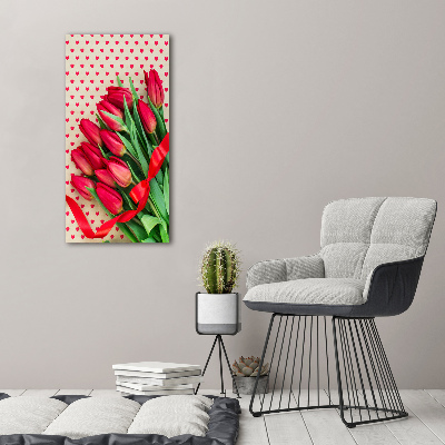 Tableau acrylique Tulipes rouges