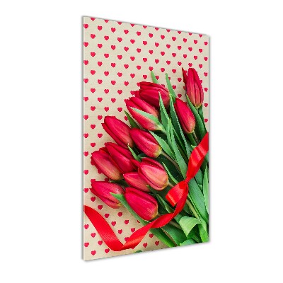 Tableau acrylique Tulipes rouges