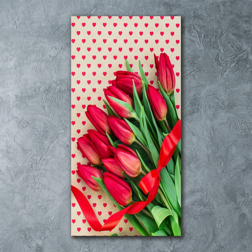 Tableau acrylique Tulipes rouges