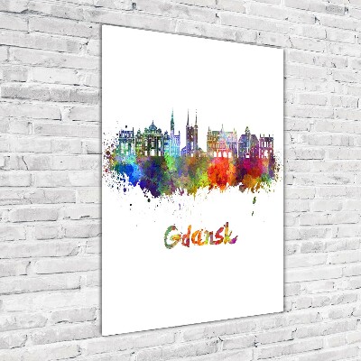 Tableau en acrylique Gdansk colorée