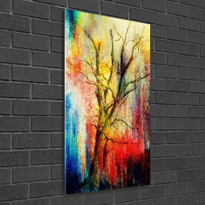 Acrylique tableau Arbre abstrait