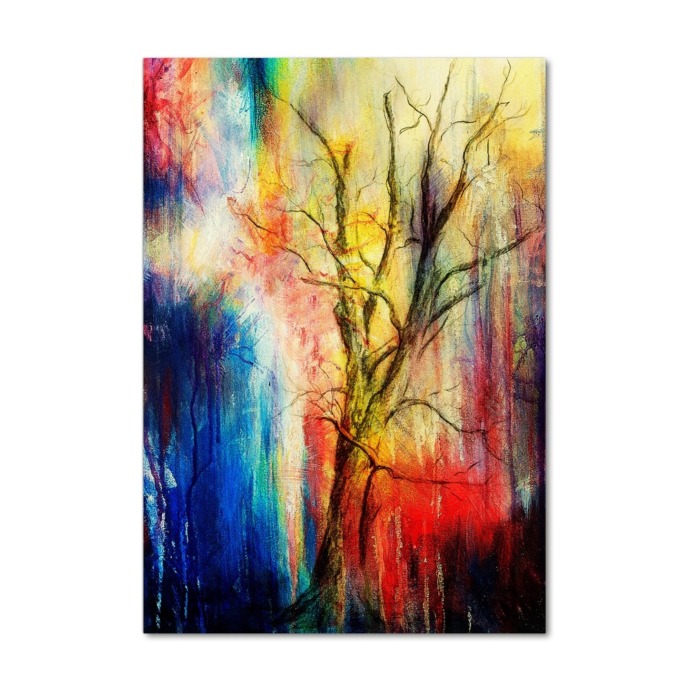 Acrylique tableau Arbre abstrait