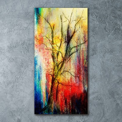 Acrylique tableau Arbre abstrait