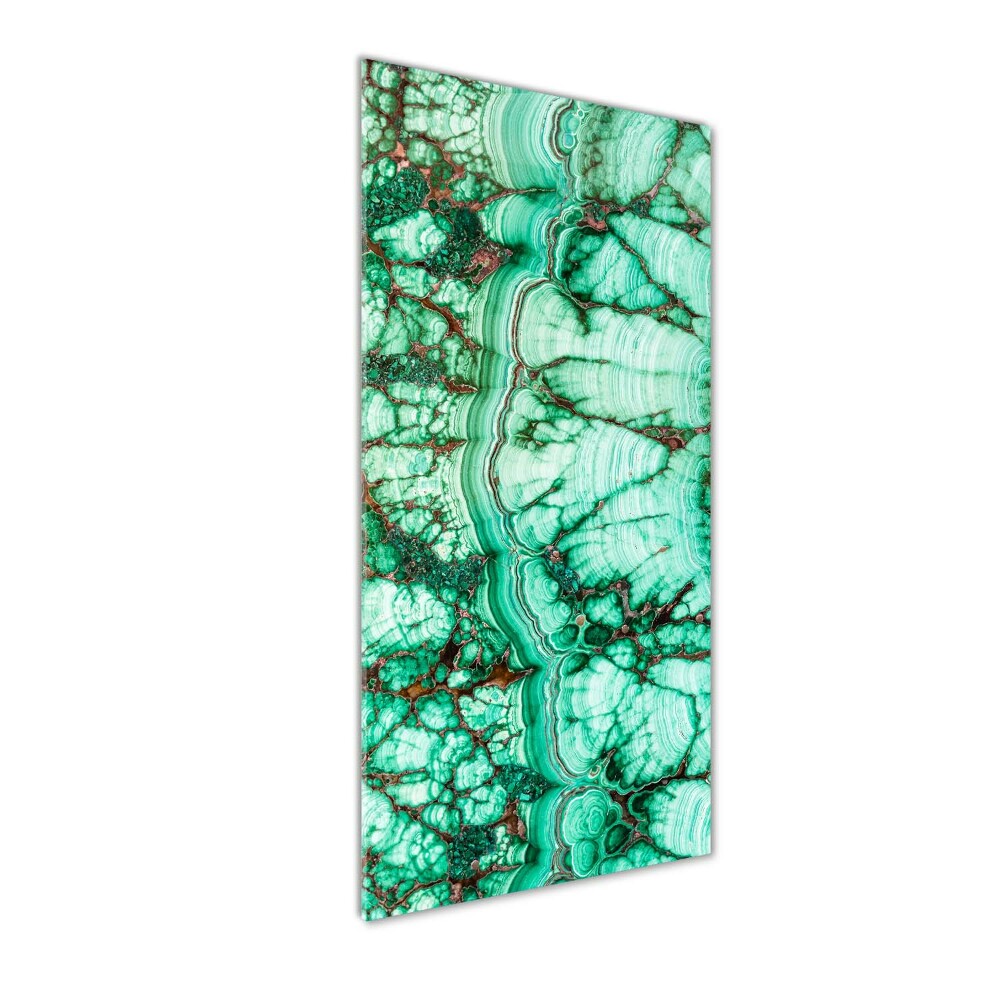 Tableau verre acrylique Texture de malachite