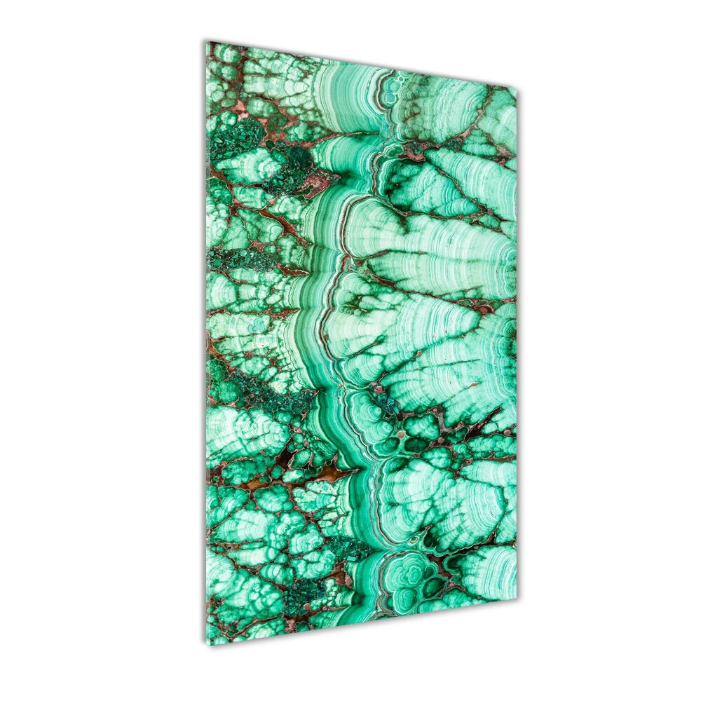 Tableau verre acrylique Texture de malachite