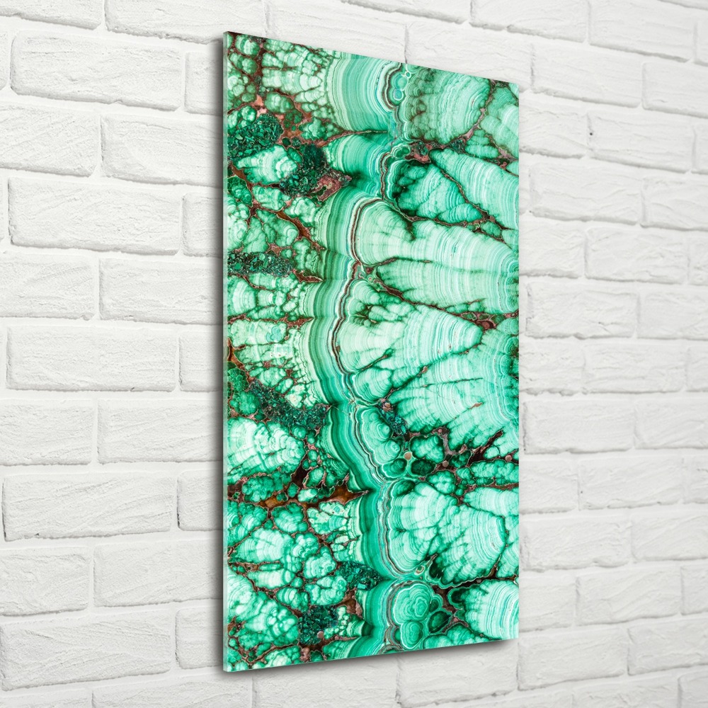 Tableau verre acrylique Texture de malachite