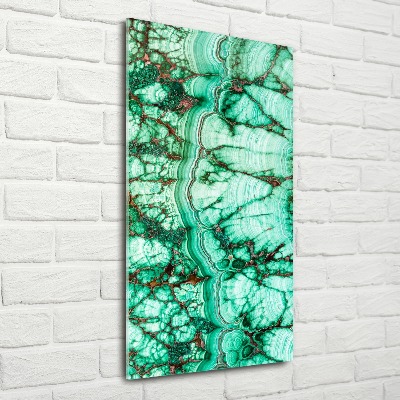 Tableau verre acrylique Texture de malachite