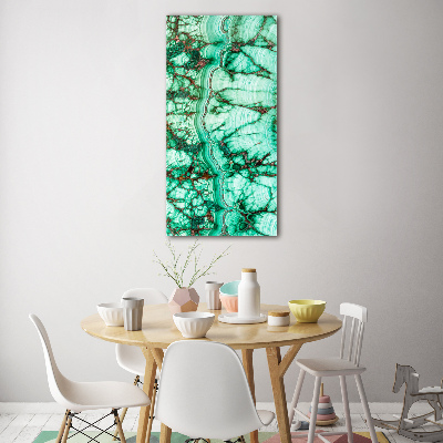 Tableau verre acrylique Texture de malachite