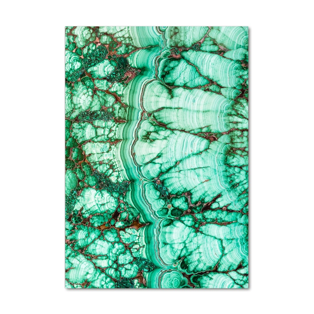 Tableau verre acrylique Texture de malachite