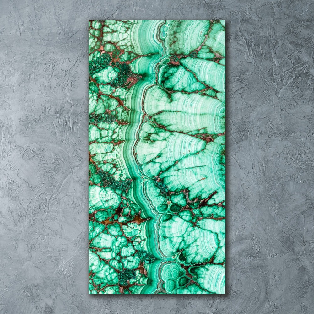 Tableau verre acrylique Texture de malachite