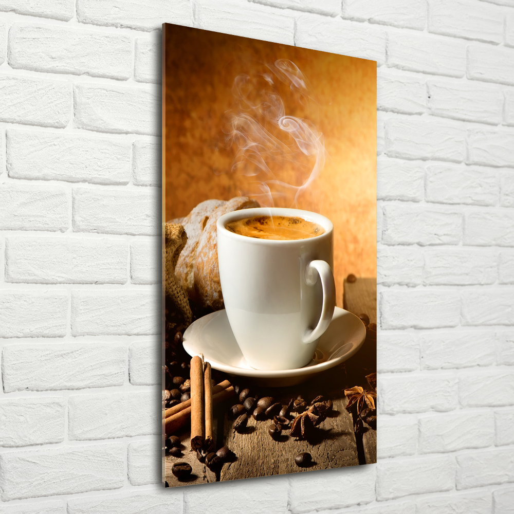 Tableau sur verre acrylique Café noir