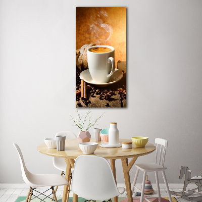 Tableau sur verre acrylique Café noir