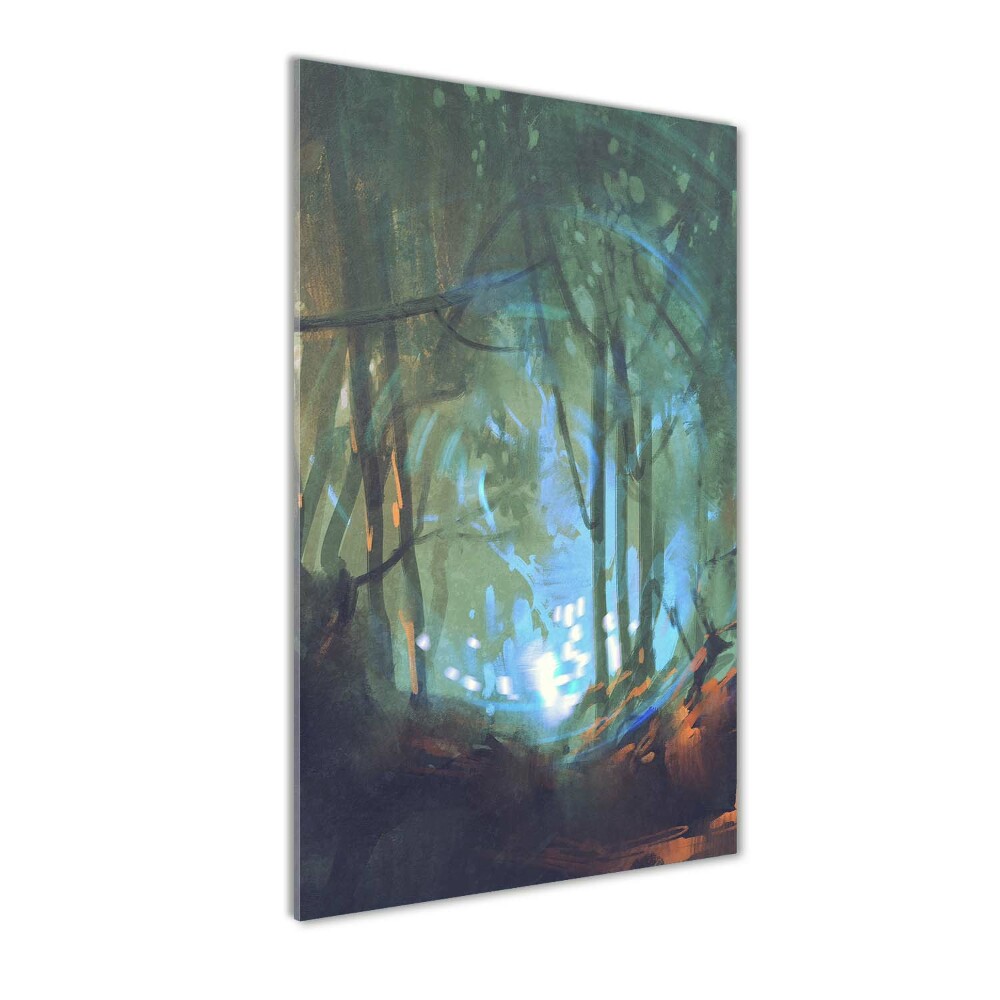 Acrylique tableau Forêt mystique