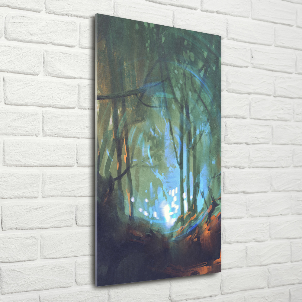 Acrylique tableau Forêt mystique