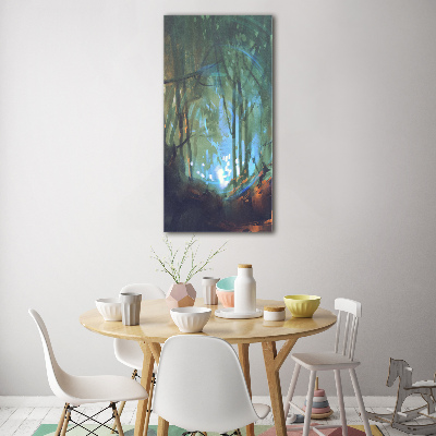 Acrylique tableau Forêt mystique