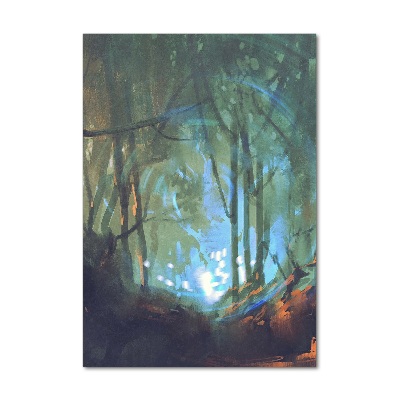 Acrylique tableau Forêt mystique