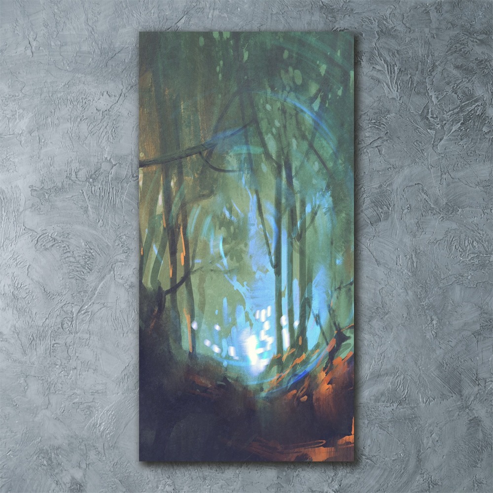 Acrylique tableau Forêt mystique