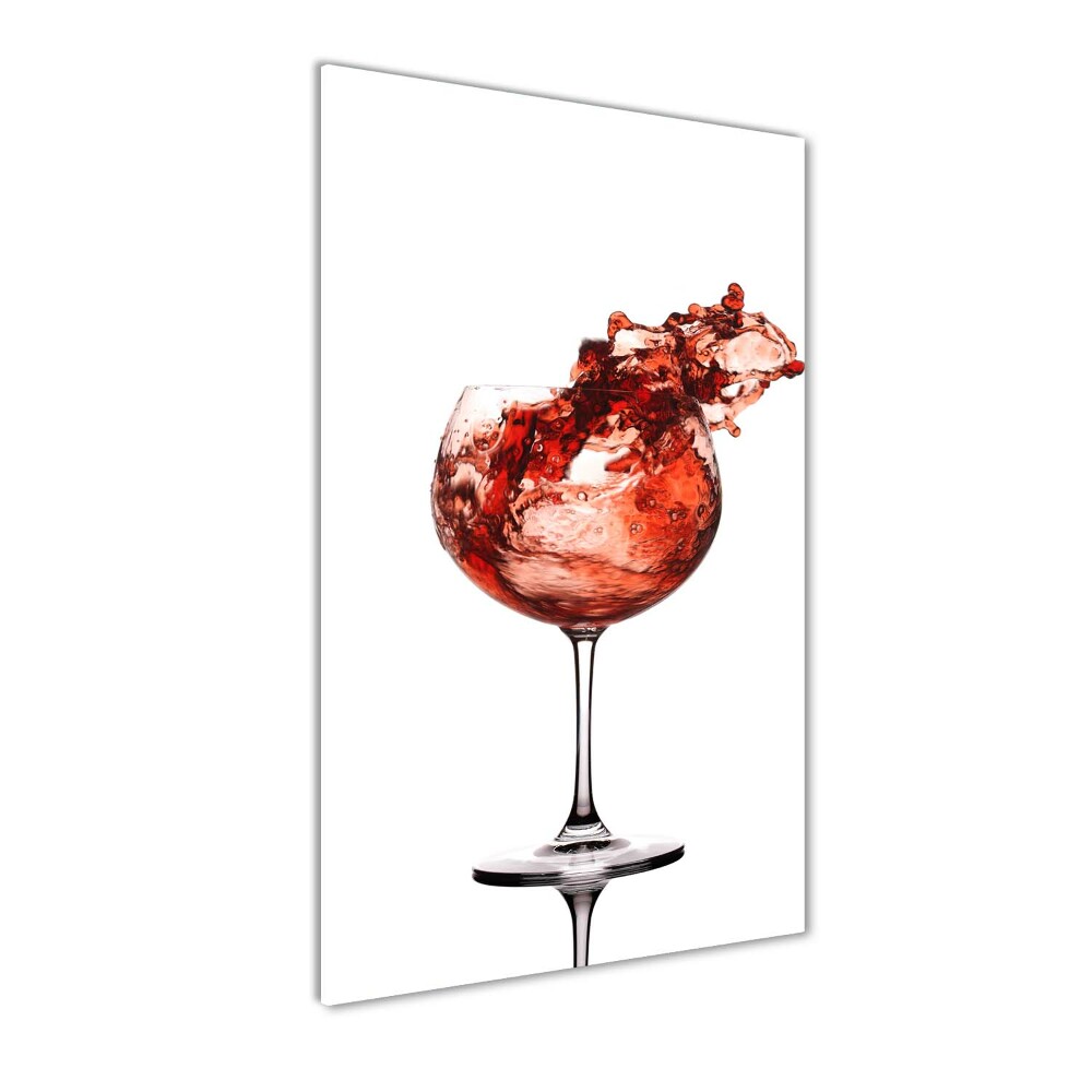 Tableau sur verre acrylique Un verre de vin