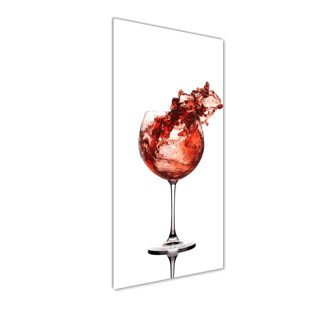 Tableau sur verre acrylique Un verre de vin