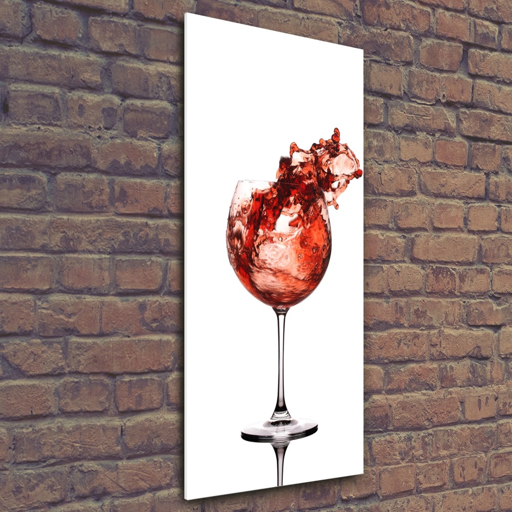 Tableau sur verre acrylique Un verre de vin