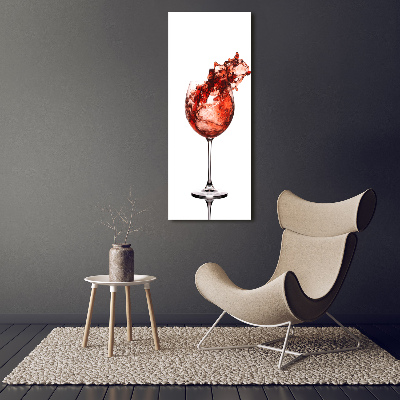 Tableau sur verre acrylique Un verre de vin