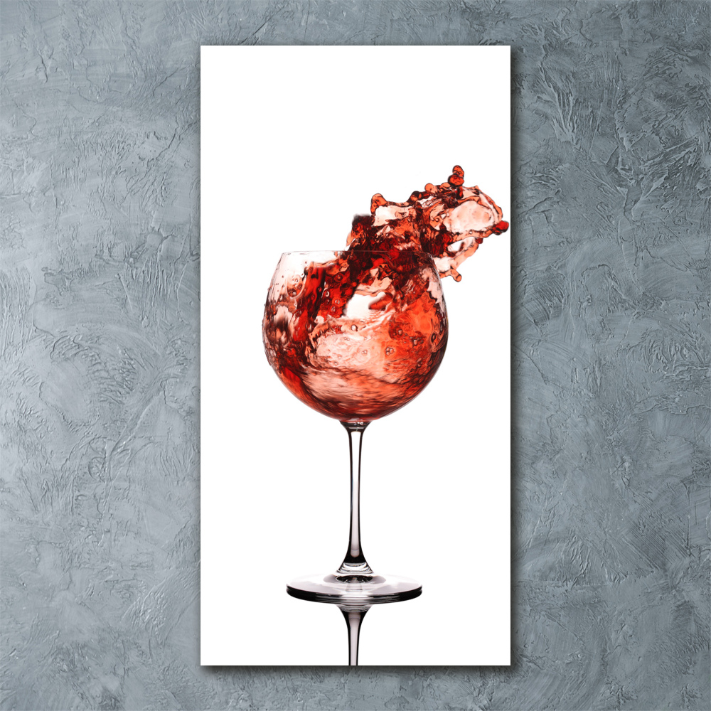 Tableau sur verre acrylique Un verre de vin