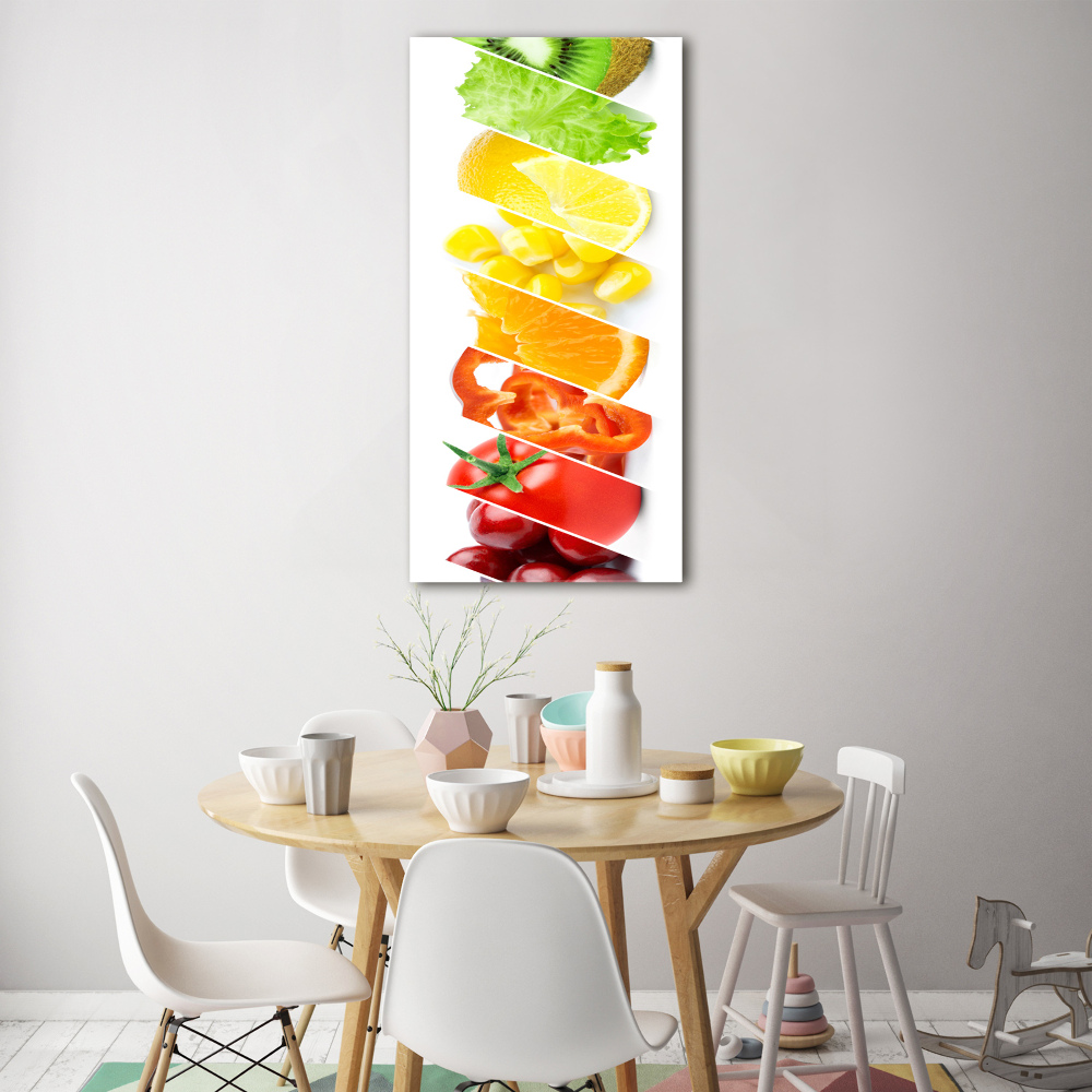 Tableau en acrylique Légumes et fruits