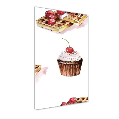 Tableau acrylique Cupcakes et gaufres