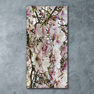 Tableau sur verre acrylique Fleurs de magnolia