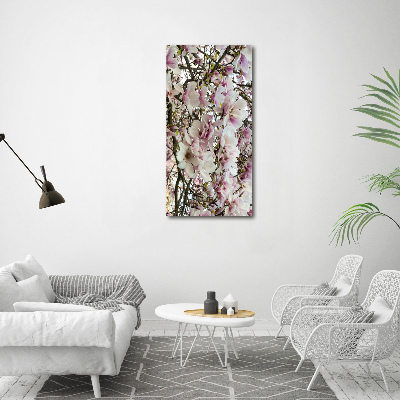 Tableau sur verre acrylique Fleurs de magnolia