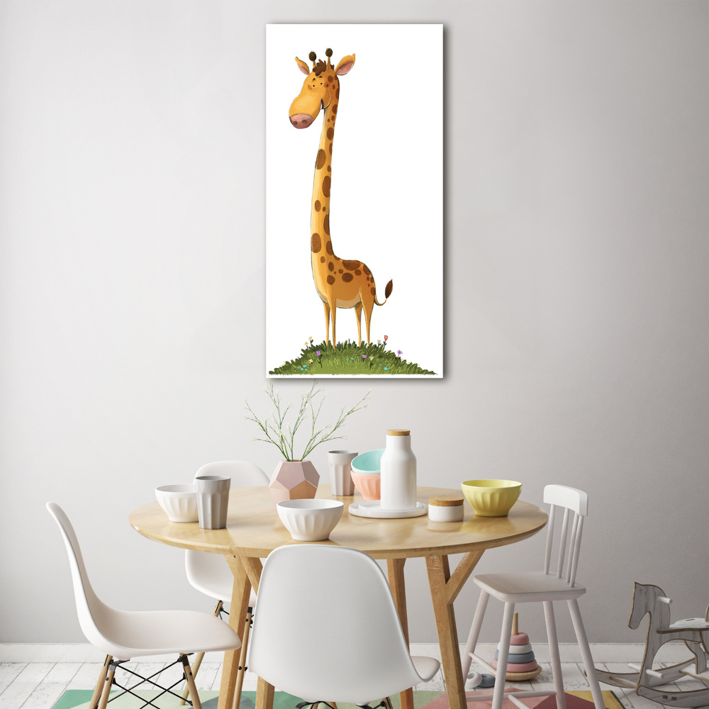 Acrylique tableau Girafe