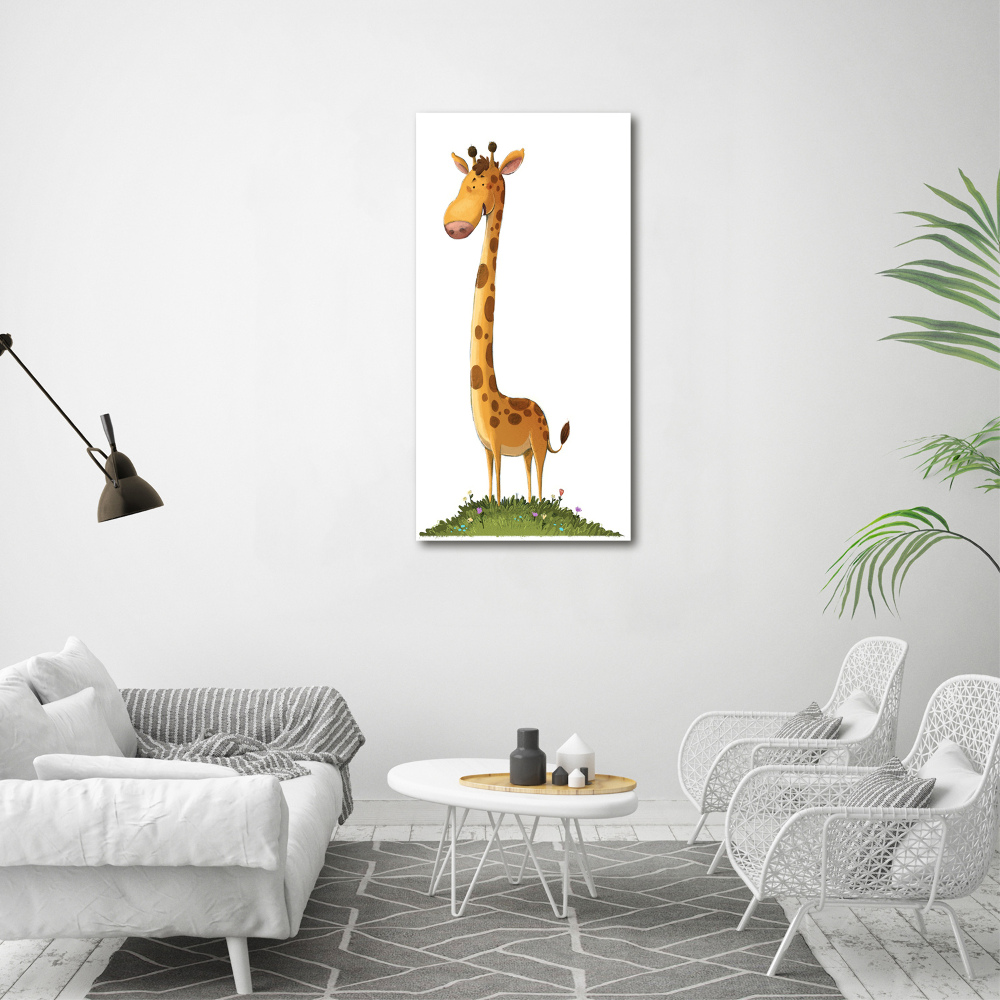 Acrylique tableau Girafe