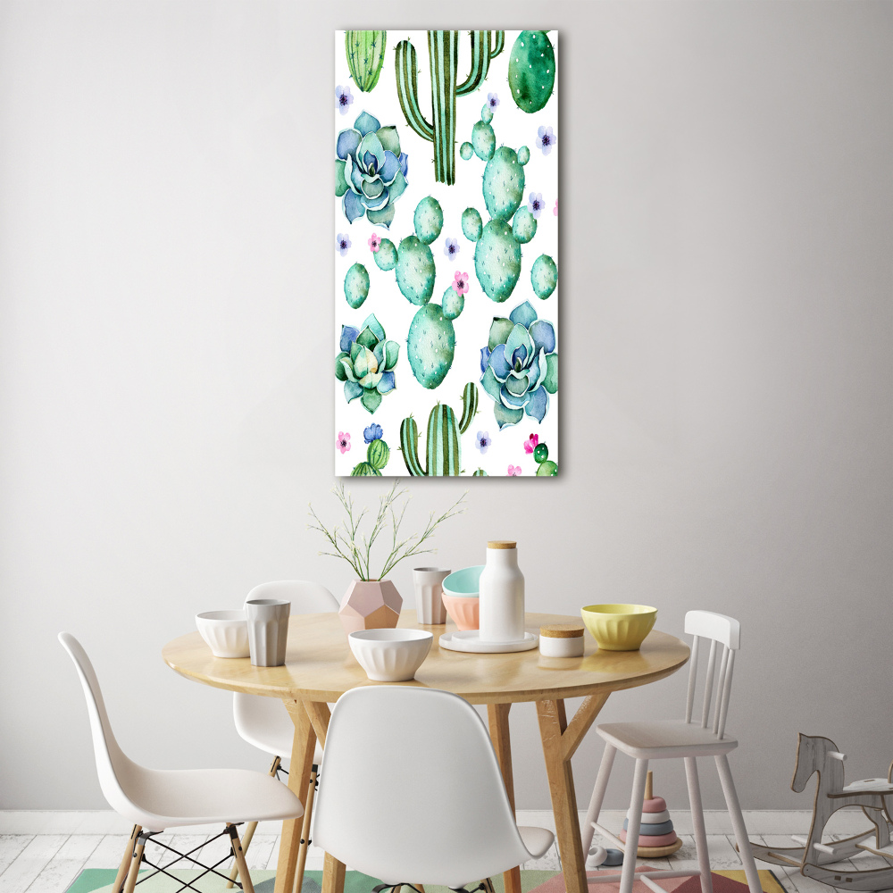 Tableau verre acrylique Cacti