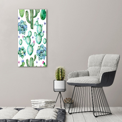 Tableau verre acrylique Cacti