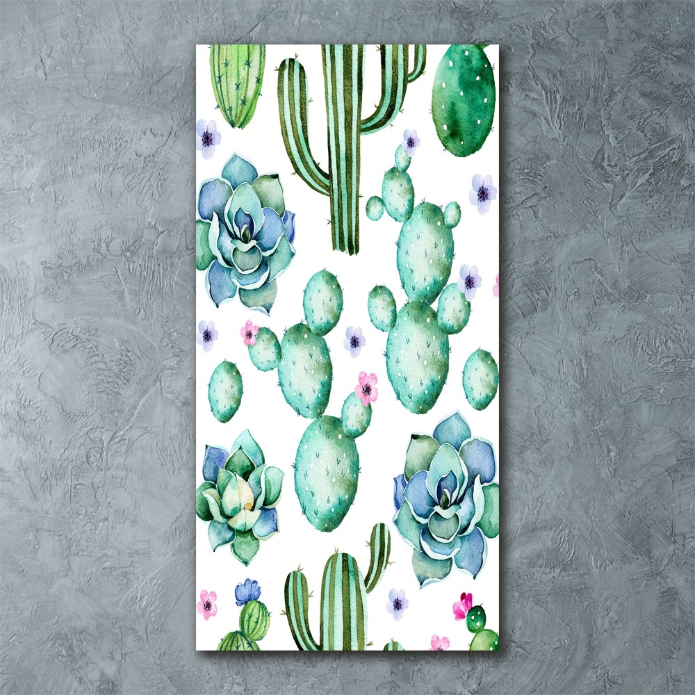 Tableau verre acrylique Cacti