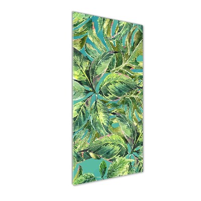 Acrylique tableau Feuilles tropicales flore