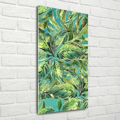 Acrylique tableau Feuilles tropicales flore