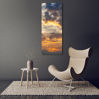 Tableau sur verre acrylique Ciel au coucher du soleil