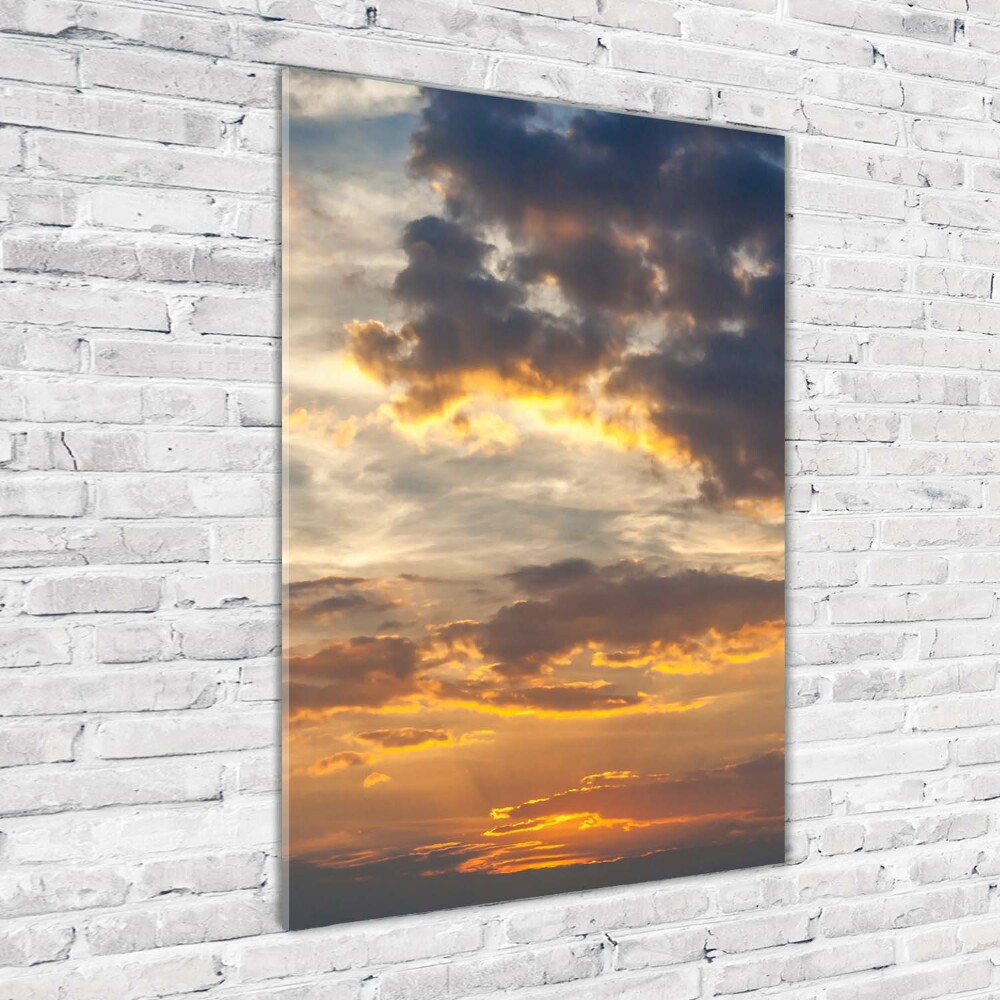 Tableau sur verre acrylique Ciel au coucher du soleil