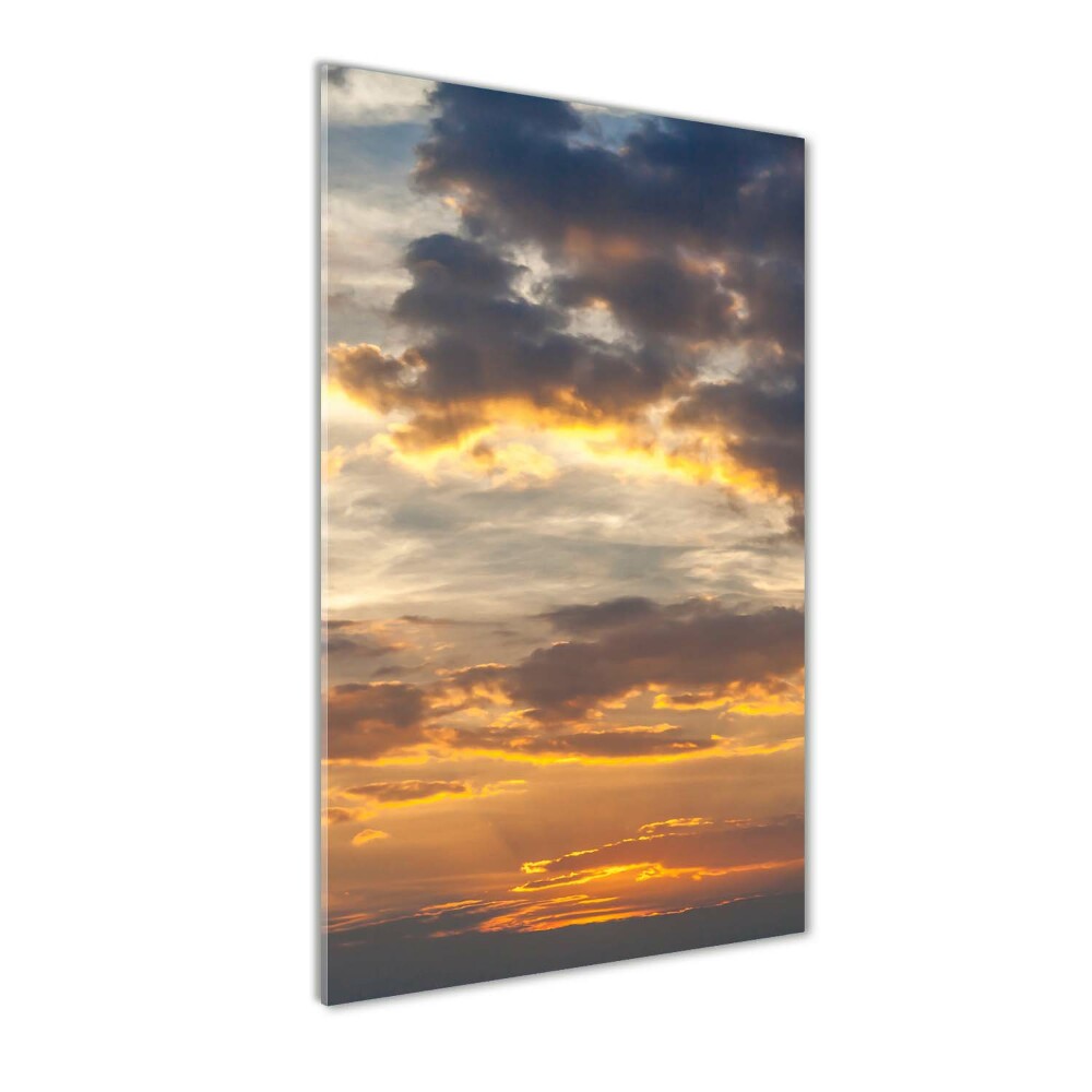 Tableau sur verre acrylique Ciel au coucher du soleil