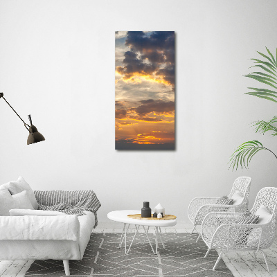 Tableau sur verre acrylique Ciel au coucher du soleil