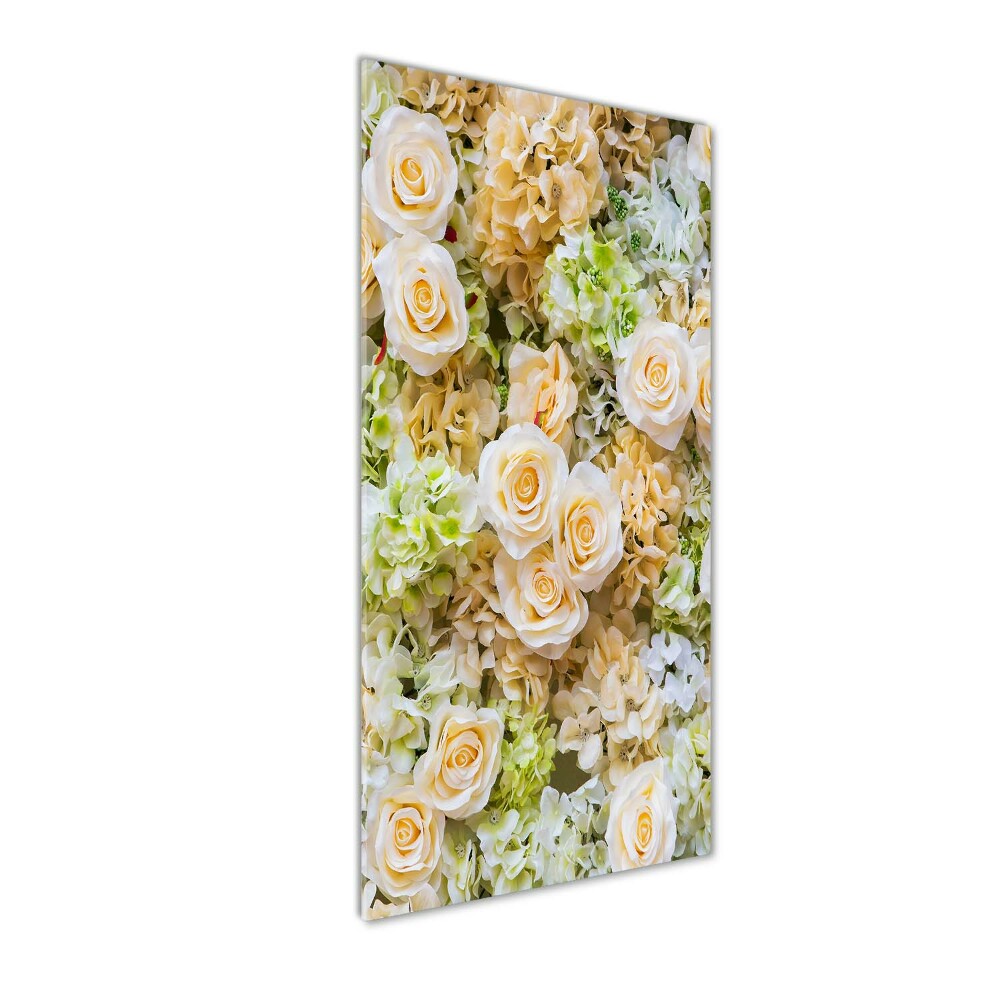 Tableau verre acrylique Fleurs de mariage