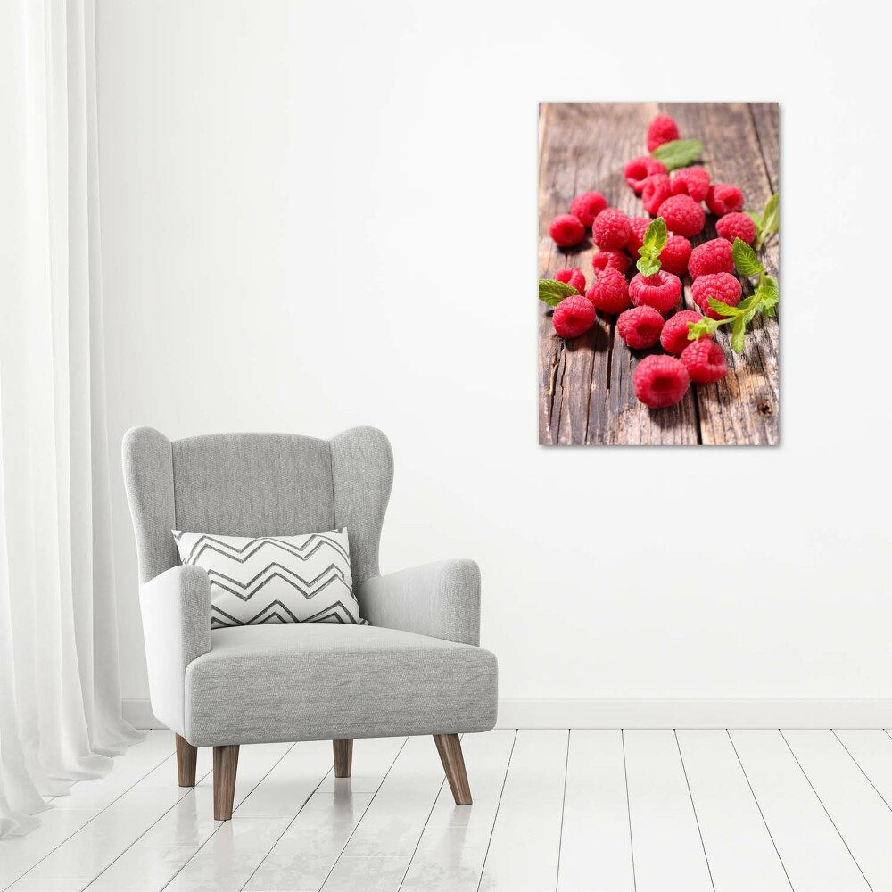 Acrylique tableau Framboises