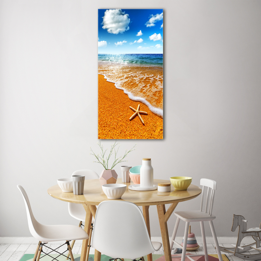 Tableau en acrylique Étoile de mer sur la plage