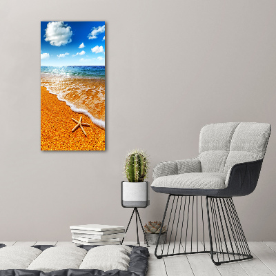 Tableau en acrylique Étoile de mer sur la plage